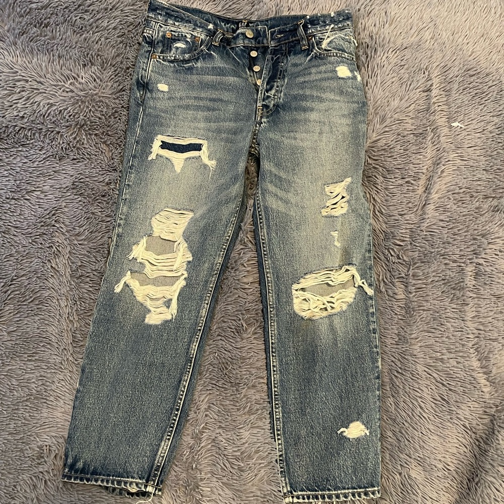 SOLD Gap Ripped Jeans - Petite 28 - Boyfriend Style